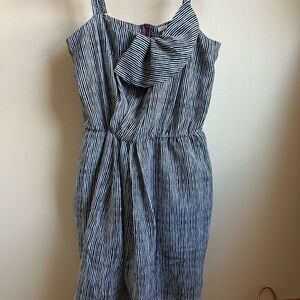 RACHEL Rachel Roy Black and White Sleeveless Sundress with Pockets